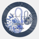 Search for elegant swan wedding stickers Modern