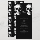 Search for halloween wedding menus Skull