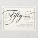 Search for formal 50th birthday invitations Modern