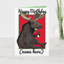 Search for funny moose birthday cards Cartoon