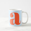 Search for initial letter mugs Large modern minimalist letter