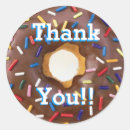 Search for doughnut thank you stickers Chocolate