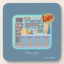 Search for pop culture coasters Luke's diner
