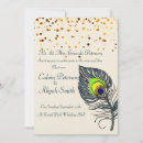 Search for peacock feather wedding invitations Classic