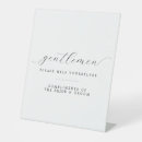 Search for restroom wedding signs Black and white