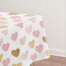 Search for pink hearts tablecloths Simple