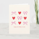 Search for red pink cards Coquette