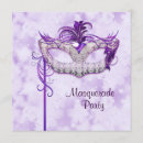 Search for mardi gras sweet 16 invitations Purple