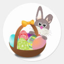 Search for chickens in basket stickers Bunny