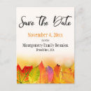Search for family reunion save the date postcards Colourful