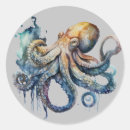 Search for ocean water stickers Octopus