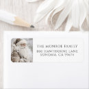 Search for santa return address labels Vintage