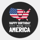 Search for happy birthday julie stickers Usa flag