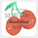 Search for red cherry fruit stickers Botanical