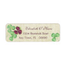 Search for clover return address labels Shamrocks