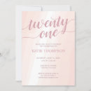 Search for classic 21st birthday invitations Blush pink