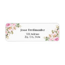 Search for gold flower return address labels Birthday party