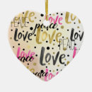 Search for pink heart christmas tree decorations Inspirational