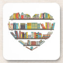 Search for book lover coasters Librarian