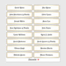 Search for large number stickers Guest names