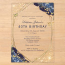 Search for formal 40th birthday invitations Modern