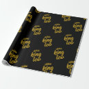 Search for gold crown wrapping paper Birthday