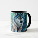 Search for gray wolf mugs Forest