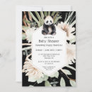 Search for panda baby shower invitations Watercolor