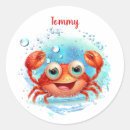 Search for happy crab stickers Ocean