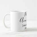 Search for happy anniversary mugs Calligraphy typography elegant romantic