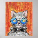 Search for cat with glasses posters Orange