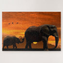 Search for elephant family puzzles Savannah