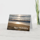 Search for beach at sunset birthday cards Ocean