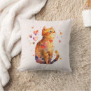 Search for tabby cat cushions watercolor