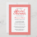 Search for red and white polka dot invitations Retro