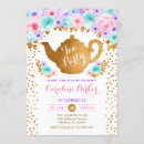 Search for pink and gold tea party invitations Floral