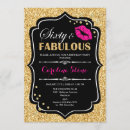 Search for pink and gold 60th birthday invitations Glitter