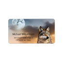 Search for winter animals return address labels Nature