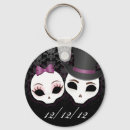 Search for bride and groom key rings Black