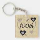 Search for 100th birthday key rings Cute