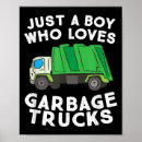 Search for garbage truck posters Boy