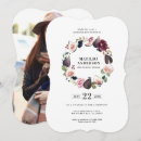 Search for purple graduation invitations Girly