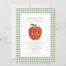 Search for a is for apple invitations Apple of our eye