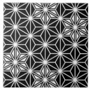 Search for black star pattern tiles Black and white