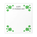 Search for st patricks notepads Luck