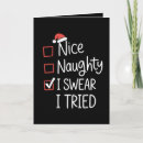 Search for nice list christmas cards Funny