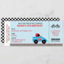 Search for race car ticket invitations Racer