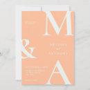 Search for peach wedding invitations Elegant