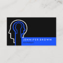 Search for brain business cards Psychologist