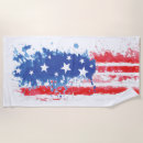 Search for red white blue beach towels Watercolor